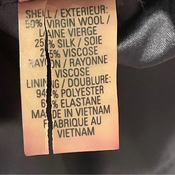 SAKS FIFTH AVENUE‎ Signature Geometric Print Pencil Skirt in Dark Aubergine - Picture 6 of 6